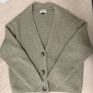 Universal Thread Taupe Button-Up Cardigan
